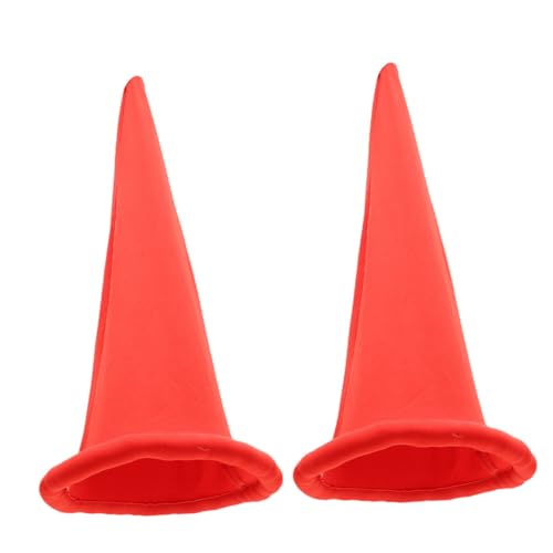 STOBAZA 2 Stück Teiliges Gnom Weihnachtsmütze Rote Halloween Party Deko Kappen Leichte Polyester Cosplay Hüte Vielseitige Photo Props für Bühnenauftritte und Kostümfeste von STOBAZA