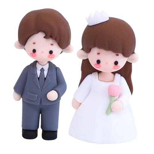 STOBAZA 2 Stück Teiliges Hochzeitstorten Topper und Figuren aus Weichem Material Dekoration für Hochzeiten Verlobungen und Besondere Anlässe Gestaltete Tortendeko STOBAZA 2 Stück Teiliges Hochzeitstorten Topper und Figuren aus Weichem Material Dekoration für Hochzeiten Verlobungen und Besondere Anlässe Gestaltete Tortendeko von STOBAZA