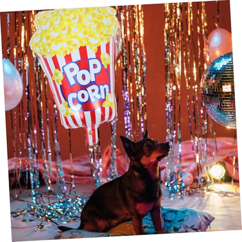 STOBAZA 2 Stück Teiliges Popcorn Folienballon Groß Kinderfreundliche Partydeko für Geburtstage Shower Filmabende Halloween Karneval Vielseitige Movie Theater Dekoration STOBAZA 2 Stück Teiliges Popcorn Folienballon Groß Kinderfreundliche Partydeko für Geburtstage Shower Filmabende Halloween Karneval Vielseitige Movie Theater Dekoration von STOBAZA