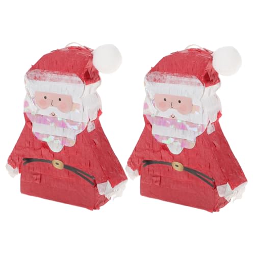STOBAZA 2 Stück Weihnachtliche Santa Claus Pinata aus Papier Leichte Party Deko Gefüllte Spiel Deko für Weihnachtsfeier Familien und Kinderparty für Spaß und Überraschungen STOBAZA 2 Stück Weihnachtliche Santa Claus Pinata aus Papier Leichte Party Deko Gefüllte Spiel Deko für Weihnachtsfeier Familien und Kinderparty für Spaß und Überraschungen von STOBAZA