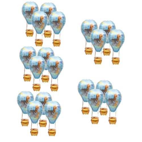 STOBAZA 20 Stk Heißluftballon dekorative Luftballons Hochzeitsballons wandverkleidung wand polsterung Wohnkultur Hochzeitsdekoration Ballon aus Aluminiumfolie Gastgeschenke Emulsion 4d von STOBAZA