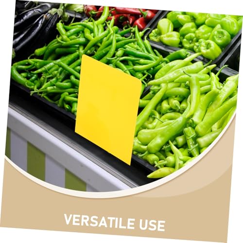 STOBAZA 24 Stück Teiliges PVC Preisschilder Doppelseitig Beschreibbar Wiederverwendbare Fluoreszierende Etiketten für Einzelhandel Supermarkt Geschäftspreisauszeichnung Langlebig und STOBAZA 24 Stück Teiliges PVC Preisschilder Doppelseitig Beschreibbar Wiederverwendbare Fluoreszierende Etiketten für Einzelhandel Supermarkt Geschäftspreisauszeichnung Langlebig und von STOBAZA