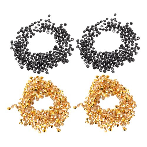 STOBAZA 2Er-Pack Diamanten Deko Gold Schwarz Spitz Rückseite Funkelnde Vase Füller Tischstreu Hochzeit Weihnachten Party Schmucksteine STOBAZA 2Er-Pack Diamanten Deko Gold Schwarz Spitz Rückseite Funkelnde Vase Füller Tischstreu Hochzeit Weihnachten Party Schmucksteine von STOBAZA