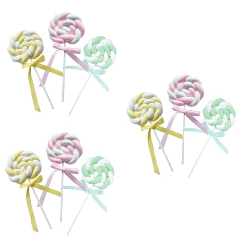STOBAZA 3 Sätze Lollipop Requisiten Für Fotografie Fake Süßigkeiten Zur Party Und Hochzeitsdekoration Für Kreative Anlässe Und Festliche Feiern 3 Stücke * 3 von STOBAZA