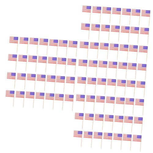 STOBAZA 3 Sätze Usa Flaggen Cupcake Toppers Papier Fahnen Zahnstocher Für Kuchen Dessert Und Partydeko Multifunktionale Us Flaggen Dekoration Für Geburtstagsfeiern 200 Stück * 3 STOBAZA 3 Sätze Usa Flaggen Cupcake Toppers Papier Fahnen Zahnstocher Für Kuchen Dessert Und Partydeko Multifunktionale Us Flaggen Dekoration Für Geburtstagsfeiern 200 Stück * 3 von STOBAZA