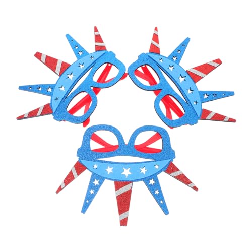 STOBAZA 3 Stück Patriotische Brillen: Partyzubehör Zum Unabhängigkeitstag – Brillen Für Veranstaltungen Mit Usa-thema – Dekorative Brillen Für Feierlichkeiten Zum 4. STOBAZA 3 Stück Patriotische Brillen: Partyzubehör Zum Unabhängigkeitstag – Brillen Für Veranstaltungen Mit Usa-thema – Dekorative Brillen Für Feierlichkeiten Zum 4. von STOBAZA