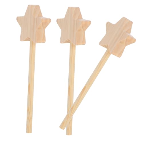 STOBAZA 3 Stück Teiliges DIY Stern Holzstäbe Unbemalt Bastelstäbe für Feenstäbe Star Shape Holzsterne Basteln für Bühnenauftritte und Kreative Handarbeiten STOBAZA 3 Stück Teiliges DIY Stern Holzstäbe Unbemalt Bastelstäbe für Feenstäbe Star Shape Holzsterne Basteln für Bühnenauftritte und Kreative Handarbeiten von STOBAZA