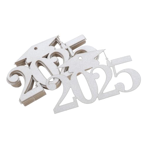 STOBAZA 30 Stück Teiliges Graduation Cutouts Doppelseitige Silberne Papieranhänger Robuste Partydekoration für Tisch Vase für Abschlussfeier Abitur Schulabschluss STOBAZA 30 Stück Teiliges Graduation Cutouts Doppelseitige Silberne Papieranhänger Robuste Partydekoration für Tisch Vase für Abschlussfeier Abitur Schulabschluss von STOBAZA