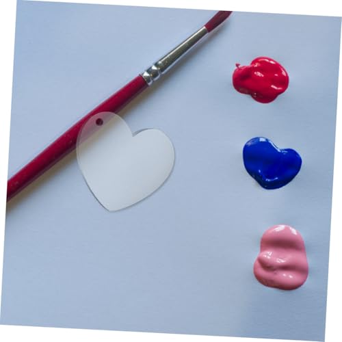 STOBAZA 30 Stück Teiliges Sublimations Herzanhänger aus Transparentem mit Loch Leichte Diy Schlüsselanhänger Blanks für Schmuckherstellung Partydekoration und Bastelbedarf STOBAZA 30 Stück Teiliges Sublimations Herzanhänger aus Transparentem mit Loch Leichte Diy Schlüsselanhänger Blanks für Schmuckherstellung Partydekoration und Bastelbedarf von STOBAZA