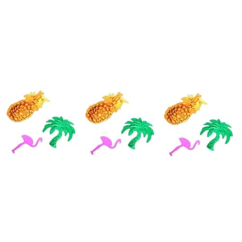 STOBAZA 3St glitzerndes Konfetti Luau-Partyzubehör hawaiianisches Partykonfetti Luau-Party-Konfetti Party Konfetti Tischkonfetti Ananas Ornamente Bankett von STOBAZA