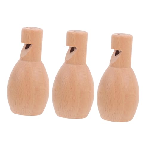 STOBAZA 3Stücke Teiliges Mini Holzpfeifen für Unvollendete Musikspielzeuge für Kleinkinder für Bildung Partys und Geburtstagsgeschenke von STOBAZA