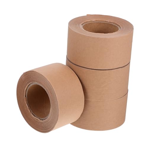 STOBAZA 4 Rollen Wasseraktivierter Klebebandspender, Nachfüllband, Selbstklebendes Kraftpapier, Beschreibbar, Für Den Schwerlastversand, Umzugskartonversiegelung STOBAZA 4 Rollen Wasseraktivierter Klebebandspender, Nachfüllband, Selbstklebendes Kraftpapier, Beschreibbar, Für Den Schwerlastversand, Umzugskartonversiegelung von STOBAZA