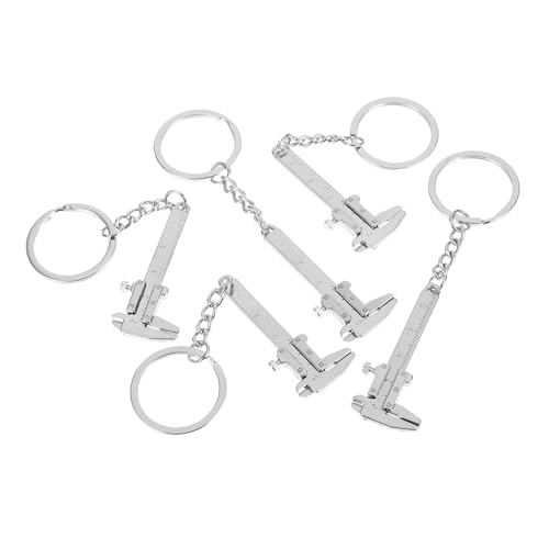 STOBAZA 4 Stck Mini Messschieber Schlüsselanhänger aus Robustem Zinklegierung Tragbares Kompaktes Messwerkzeug Vielseitiger Vintage Anhänger Praktischer Schlüsselring für Alltag und STOBAZA 4 Stck Mini Messschieber Schlüsselanhänger aus Robustem Zinklegierung Tragbares Kompaktes Messwerkzeug Vielseitiger Vintage Anhänger Praktischer Schlüsselring für Alltag und von STOBAZA