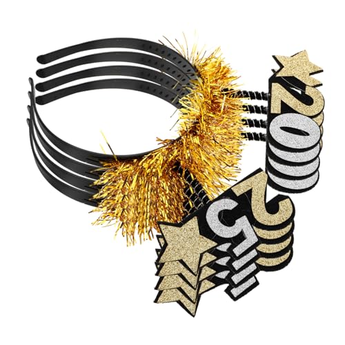 STOBAZA Neujahrs-stirnband-requisiten 4-teiliges Set Mit Glitzerstern Perfekt Für Ein Frohes Neues Jahr Wiederverwendbares Urlaubsaccessoire STOBAZA Neujahrs-stirnband-requisiten 4-teiliges Set Mit Glitzerstern Perfekt Für Ein Frohes Neues Jahr Wiederverwendbares Urlaubsaccessoire von STOBAZA