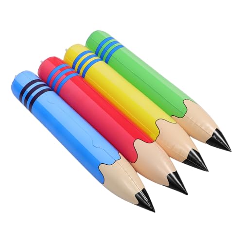STOBAZA 4 Stück Teiliges Aufblasbare Riesen-bleistifte aus Robustem PVC Kinderfreundlich und Wiederverwendbar Bunte Deko Leicht zu Greifen als Back-to-school Foto STOBAZA 4 Stück Teiliges Aufblasbare Riesen-bleistifte aus Robustem PVC Kinderfreundlich und Wiederverwendbar Bunte Deko Leicht zu Greifen als Back-to-school Foto von STOBAZA