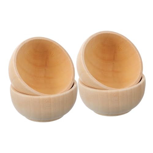 STOBAZA 4 Stück Teiliges Diy Holzschalen Set Kleine Holzschalen für Kreative Mikrolandschaften und Dekoration für Bastelprojekte Langlebig und Handgefertigt STOBAZA 4 Stück Teiliges Diy Holzschalen Set Kleine Holzschalen für Kreative Mikrolandschaften und Dekoration für Bastelprojekte Langlebig und Handgefertigt von STOBAZA