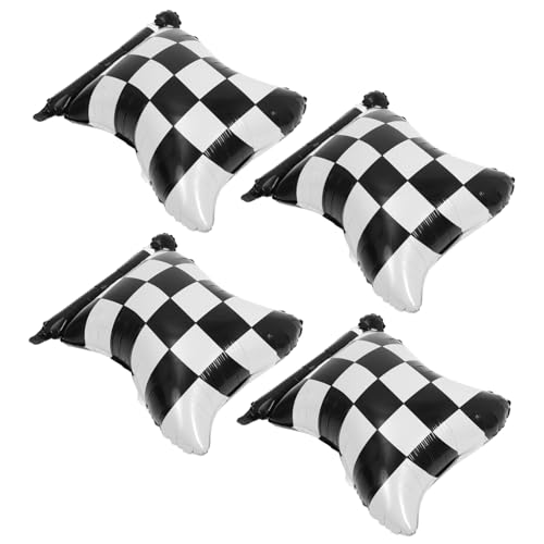 STOBAZA 4 Stück Teiliges Racing Flaggen Luftballons aus Aluminiumfolie Kariert Geburtstagsdeko Themenparty Dekoration für Party STOBAZA 4 Stück Teiliges Racing Flaggen Luftballons aus Aluminiumfolie Kariert Geburtstagsdeko Themenparty Dekoration für Party von STOBAZA