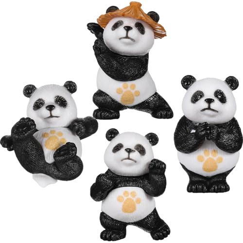 STOBAZA 4 Stück Teiliges Set Cartoon Panda Statue Dekoration für Haushalt Tischdeko Kuchenverzierung Niedliche Fitness Panda Figuren Geeignet für Büro Kinderzimmer und Partys STOBAZA 4 Stück Teiliges Set Cartoon Panda Statue Dekoration für Haushalt Tischdeko Kuchenverzierung Niedliche Fitness Panda Figuren Geeignet für Büro Kinderzimmer und Partys von STOBAZA