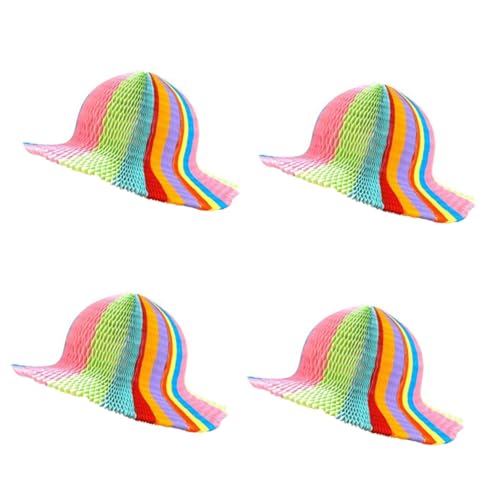 STOBAZA 4stücke Rainbow-farbiger Papier-honigwaben-hut Faltbarer Vase-hut Für Partys -kappen Mitgebsel Geburtstagsdeko Kindergeburtstag Atmungsaktiv Für Geschlechter STOBAZA 4stücke Rainbow-farbiger Papier-honigwaben-hut Faltbarer Vase-hut Für Partys -kappen Mitgebsel Geburtstagsdeko Kindergeburtstag Atmungsaktiv Für Geschlechter von STOBAZA