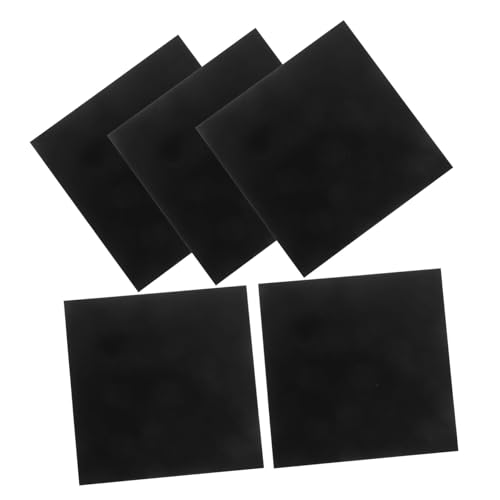 STOBAZA 5 Stck. Aluminiumplatte Schwarz Eloxiert Aluminiumlegierung Vielseitig für DIY Handwerk Industrie Anwendungen von STOBAZA