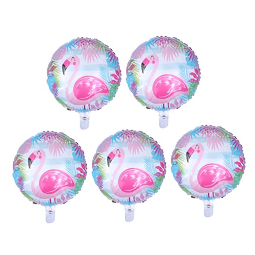 STOBAZA 5 Stück 18 Dekorative Rosa Dekor Miniatur-arztzubehör Flamingo Ballons Helium Japanische Flamingo-partyzubehör Süßer Keramiklöffel Modellieren Kuchen von STOBAZA