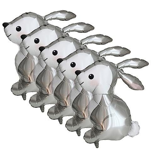STOBAZA 5 Stück Bunny Balloons Süße Hasenfolienballons für Kindergeburtstag Hochzeiten Partys und Deko für Drinnen und Draußen Partydekoration STOBAZA 5 Stück Bunny Balloons Süße Hasenfolienballons für Kindergeburtstag Hochzeiten Partys und Deko für Drinnen und Draußen Partydekoration von STOBAZA