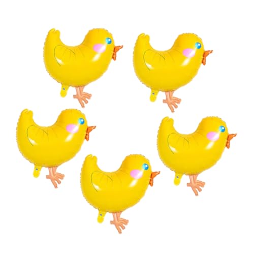 STOBAZA 5 Stück Cartoon Huhn Aluminium Ballons für Shower und Geburtstagsfeier für Familienfeiern und Frühlings Dekorationen STOBAZA 5 Stück Cartoon Huhn Aluminium Ballons für Shower und Geburtstagsfeier für Familienfeiern und Frühlings Dekorationen von STOBAZA