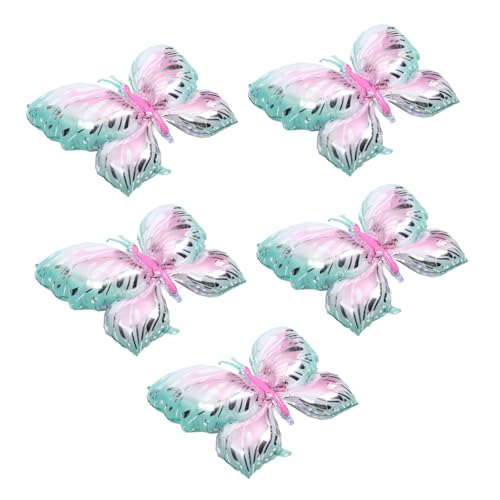 STOBAZA 5 Stück Schmetterling Folienballons Geburtstagsdeko für Einfache Handhabung Farbenfrohe Designs für Partys und Fotoshootings STOBAZA 5 Stück Schmetterling Folienballons Geburtstagsdeko für Einfache Handhabung Farbenfrohe Designs für Partys und Fotoshootings von STOBAZA