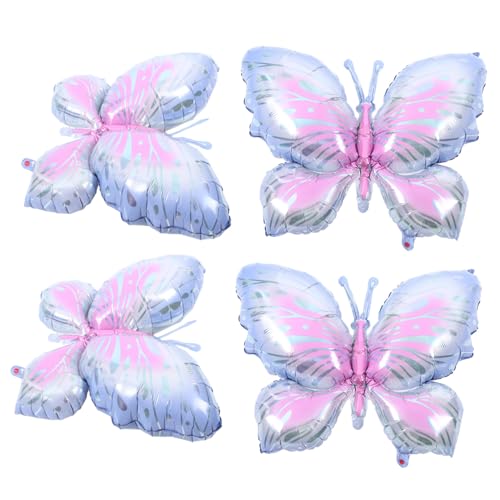 STOBAZA 5 Stück Teiliges Schmetterling Folienballon Bunte Partydekoration für Geburtstag Brautparty Fotorequisiten Luftgefüllt Pastellfarben Geeignet für Drinnen und Draußen STOBAZA 5 Stück Teiliges Schmetterling Folienballon Bunte Partydekoration für Geburtstag Brautparty Fotorequisiten Luftgefüllt Pastellfarben Geeignet für Drinnen und Draußen von STOBAZA