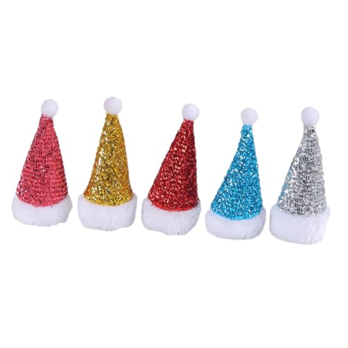STOBAZA 5 Stück Weihnachtsmützen Bestecktaschen Miniatur Santa Mütze Flaschenhut Weihnachtsdeko Tischdekoration für Weihnachtsessen Party Zubehör STOBAZA 5 Stück Weihnachtsmützen Bestecktaschen Miniatur Santa Mütze Flaschenhut Weihnachtsdeko Tischdekoration für Weihnachtsessen Party Zubehör von STOBAZA