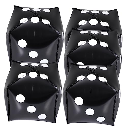 STOBAZA 5Stücke Würfelballons aus Aluminiumfolie für Party Dekoration Leicht Aufzuhängen für Geburtstagsfeiern und Veranstaltungen Langlebig und Robust von STOBAZA