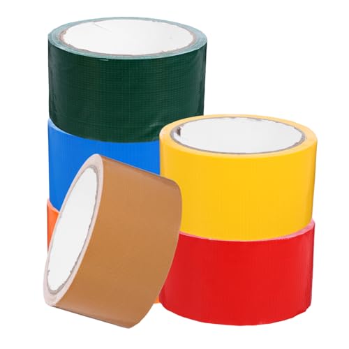 STOBAZA 6 Rollen Bunte Gewebeklebeband Starkes Wasserdichtes Klebeband für Diy Basteln Hochzeiten und Dekoration STOBAZA 6 Rollen Bunte Gewebeklebeband Starkes Wasserdichtes Klebeband für Diy Basteln Hochzeiten und Dekoration von STOBAZA