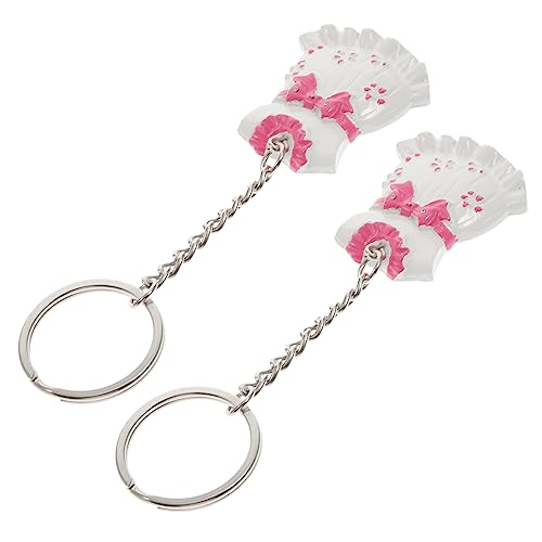 STOBAZA 6 Stk Schlüsselanhänger Geschenke zur Babyparty Geschenkanhänger das Geschenk rosa geschenke Babyparty-Gastgeschenke für Mädchen Gastgeschenke für die Hochzeitsparty von STOBAZA