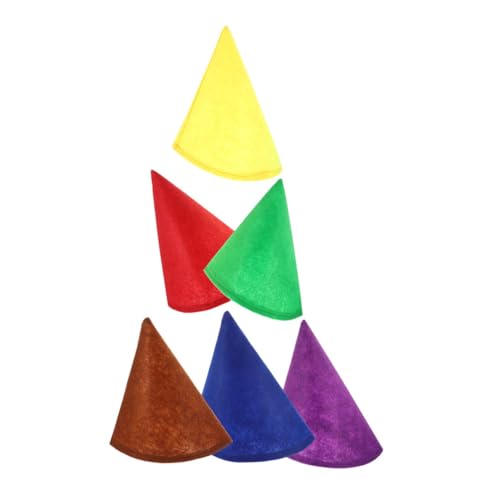 STOBAZA 6 Stück Bunte Filz-zwergenhüte Leicht und Atmungsaktiv Partyhüte für Geburtstag Weihnachten Halloween Kostüm Zubehör für Erwachsene STOBAZA 6 Stück Bunte Filz-zwergenhüte Leicht und Atmungsaktiv Partyhüte für Geburtstag Weihnachten Halloween Kostüm Zubehör für Erwachsene von STOBAZA