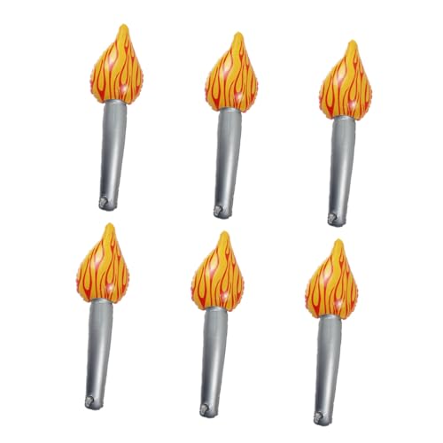 STOBAZA 6 Stück Teiliges Aufblasbares Fackelset aus Hochwertigem Vielseitiges Sport performance prop für Sicher für Bühnenauftritte Sportveranstaltungen und Outdoor spiele STOBAZA 6 Stück Teiliges Aufblasbares Fackelset aus Hochwertigem Vielseitiges Sport performance prop für Sicher für Bühnenauftritte Sportveranstaltungen und Outdoor spiele von STOBAZA