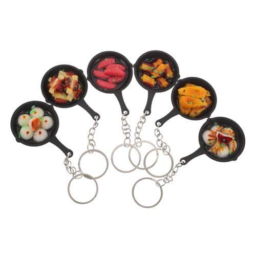 STOBAZA 6 Stück Teiliges Mini Food Schlüsselanhänger mit Lustigen Pfannenanhängern Inklusive Bratwurst Gebratenen Teigtaschen und Garnelen Kompakt Praktisch für Taschen und Partygeschenke STOBAZA 6 Stück Teiliges Mini Food Schlüsselanhänger mit Lustigen Pfannenanhängern Inklusive Bratwurst Gebratenen Teigtaschen und Garnelen Kompakt Praktisch für Taschen und Partygeschenke von STOBAZA