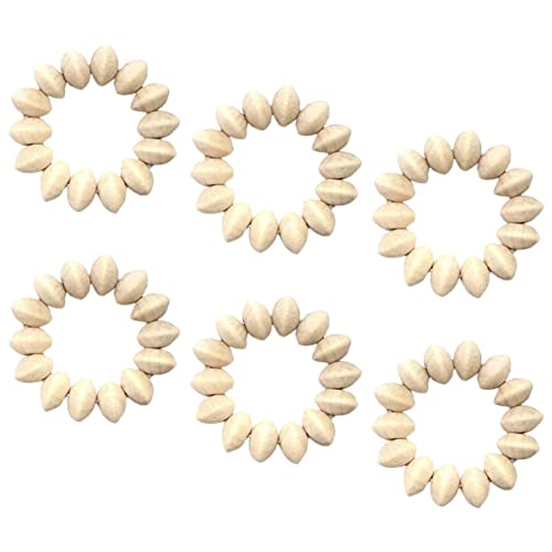 STOBAZA 6 Stück Teiliges Set Holzperlen Serviettenringe Rustikale und Serviettenhalter für Hochzeiten Feste und Tischdekorationen für Stoffservietten Geeignet STOBAZA 6 Stück Teiliges Set Holzperlen Serviettenringe Rustikale und Serviettenhalter für Hochzeiten Feste und Tischdekorationen für Stoffservietten Geeignet von STOBAZA