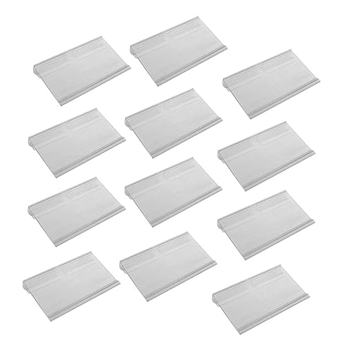 STOBAZA 60 Stück Transparente Preisschilderhalter aus Robustem PVC Kunststoff mit Elastischem Clip und Haken Etikettenständer für für Supermarkt Einzelhandel und Warenpräsentation STOBAZA 60 Stück Transparente Preisschilderhalter aus Robustem PVC Kunststoff mit Elastischem Clip und Haken Etikettenständer für für Supermarkt Einzelhandel und Warenpräsentation von STOBAZA