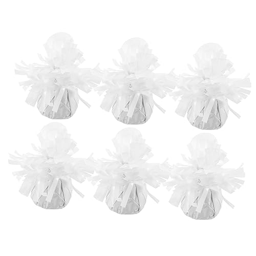 STOBAZA 6Stücke Ballongewicht für Partys Hochzeit Wiederverwendbare Ballonanhänger für Helium und Latexballons für Bodendekorationen von STOBAZA