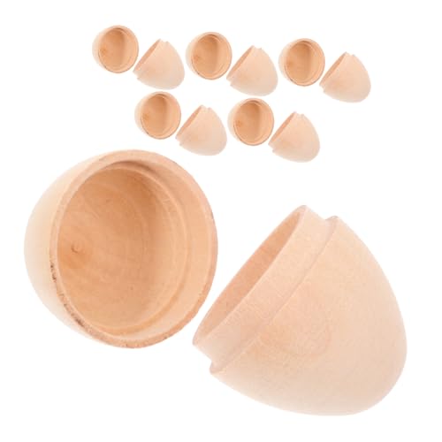 STOBAZA 6Stücke Unbemalte Holz Ostereier Hohl Eier zum Basteln und Dekorieren Kreatives DIY für Osterfeiern Glatte Oberfläche für und Kreative Projekte STOBAZA 6Stücke Unbemalte Holz Ostereier Hohl Eier zum Basteln und Dekorieren Kreatives DIY für Osterfeiern Glatte Oberfläche für und Kreative Projekte von STOBAZA