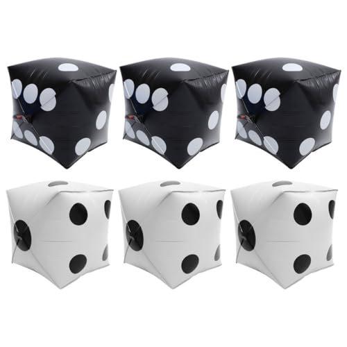 STOBAZA 6Stücke Würfelförmige Aluminiumfolie Luftballons für Themenparty Aufblasbare Deko Fröhliche für Spiele und Feiern STOBAZA 6Stücke Würfelförmige Aluminiumfolie Luftballons für Themenparty Aufblasbare Deko Fröhliche für Spiele und Feiern von STOBAZA