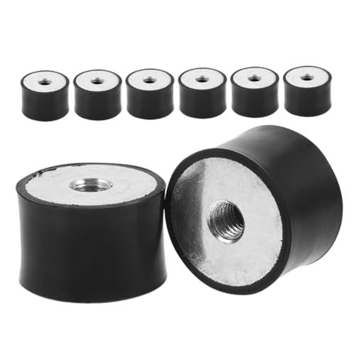 STOBAZA 8 Stück Teiliges Gummipuffer mit Doppelgewinde Stoßabsorbierende Vibrationsdämpfer für Industrie und Haushalt Geräuschreduzierende Langlebige Isolierpads für Kompressoren und von STOBAZA