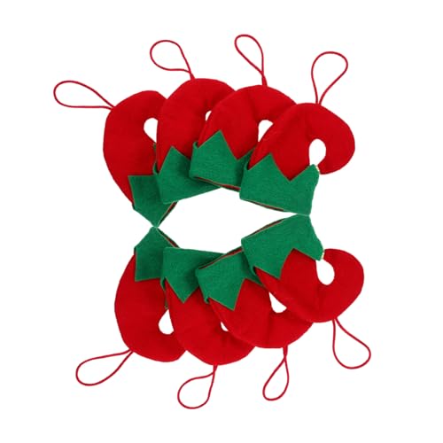 STOBAZA 8 Stück Teiliges Mini Weihnachtswichtel Mützen aus Vielseitige Deko für Weihnachtsbäume Flaschen und Besteckhalter Weiche Mini Hüte für Festliche Tischdekoration und STOBAZA 8 Stück Teiliges Mini Weihnachtswichtel Mützen aus Vielseitige Deko für Weihnachtsbäume Flaschen und Besteckhalter Weiche Mini Hüte für Festliche Tischdekoration und von STOBAZA