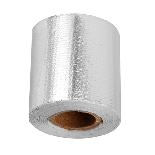STOBAZA Aluminium Klebeband Isolierband Hitzeschutzband Aluminiumfolie Dichtband für Lüftungsrohre Trockner Abluft Industrie Silber STOBAZA Aluminium Klebeband Isolierband Hitzeschutzband Aluminiumfolie Dichtband für Lüftungsrohre Trockner Abluft Industrie Silber von STOBAZA