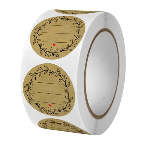STOBAZA Branch Aufkleber Selbstklebend aus Kraftpapier Vielseitige Einmachglas Etiketten für Einmachen Geschenke Backwaren Geschenkverpackung STOBAZA Branch Aufkleber Selbstklebend aus Kraftpapier Vielseitige Einmachglas Etiketten für Einmachen Geschenke Backwaren Geschenkverpackung von STOBAZA