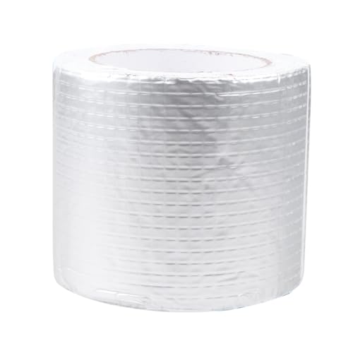 STOBAZA Butylkautschuk Reparaturband Silber Wasserdichtes Aluminium Klebeband mit Haftung Hitzebeständig Flexibel für Dach und Rohrreparatur im Außenbereich von STOBAZA