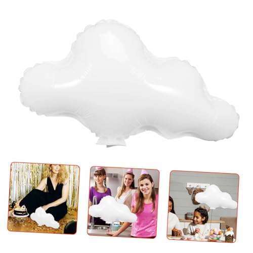 STOBAZA Cloud Balloon Folienballon für Geburtstagsfeiern und Babypartys Aluminium Film Dekoration Weiße Wolke für Fotos und Veranstaltungen STOBAZA Cloud Balloon Folienballon für Geburtstagsfeiern und Babypartys Aluminium Film Dekoration Weiße Wolke für Fotos und Veranstaltungen von STOBAZA
