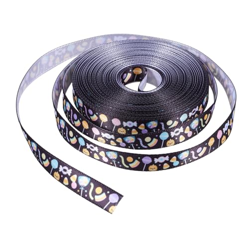 STOBAZA DIY Geschenkverpackungsband Halloween Breit Lang Schwarzes Satinband Dekoratives Geschenkband für Geschenkboxen Bastelzubehör für Geschenkverpackung Vielseitiges Deko Band für STOBAZA DIY Geschenkverpackungsband Halloween Breit Lang Schwarzes Satinband Dekoratives Geschenkband für Geschenkboxen Bastelzubehör für Geschenkverpackung Vielseitiges Deko Band für von STOBAZA