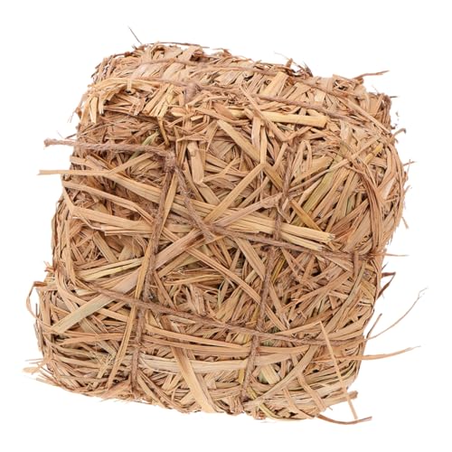 STOBAZA Dekorativer Heuhaufen für Garten Mittlerer Natürlicher Heuhaufen für Hochzeitsdekoration Herbst Stil Outdoor Garten Accessoire für Fotografie und Raumgestaltung von STOBAZA