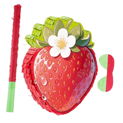 STOBAZA Erdbeer -Pinata Konfetti aus farbigem Papier Erdbeer erster Geburtstagsfeierdekoration Cinco de Mai Pinata Food-Party-Dekoration rot STOBAZA Erdbeer -Pinata Konfetti aus farbigem Papier Erdbeer erster Geburtstagsfeierdekoration Cinco de Mai Pinata Food-Party-Dekoration rot von STOBAZA